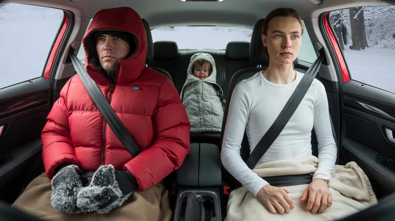 ADAC warnt: fährst du mit Winterjacke Auto, riskierst du innere Verletzungen – vermeide 3 fehler