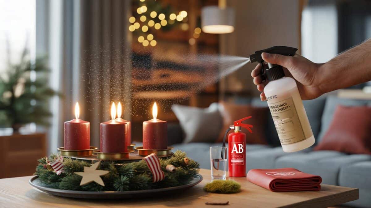 Advent, kerzen und ein riskanter kranz: warum euch ein spray vor wohnungsbrand schützen kann