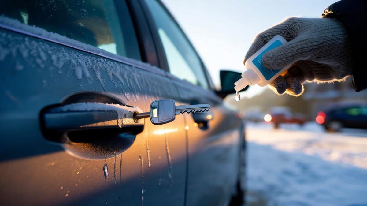 Autoschlüssel passt nicht? Das Desinfektionsmittel-Geheimnis gegen vereiste Schlösser