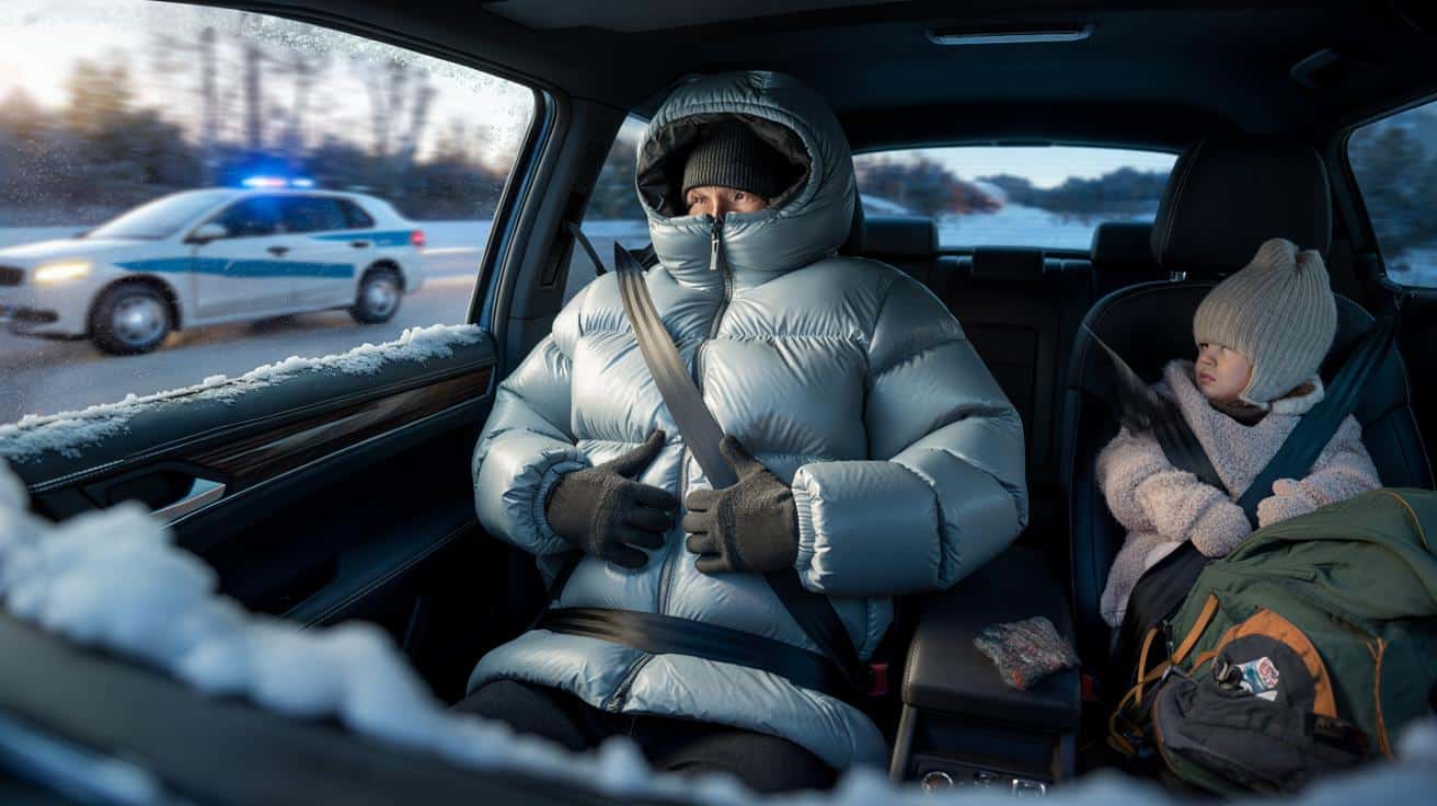 Bußgeld droht: Darum ist das Fahren mit dicker Winterjacke verboten