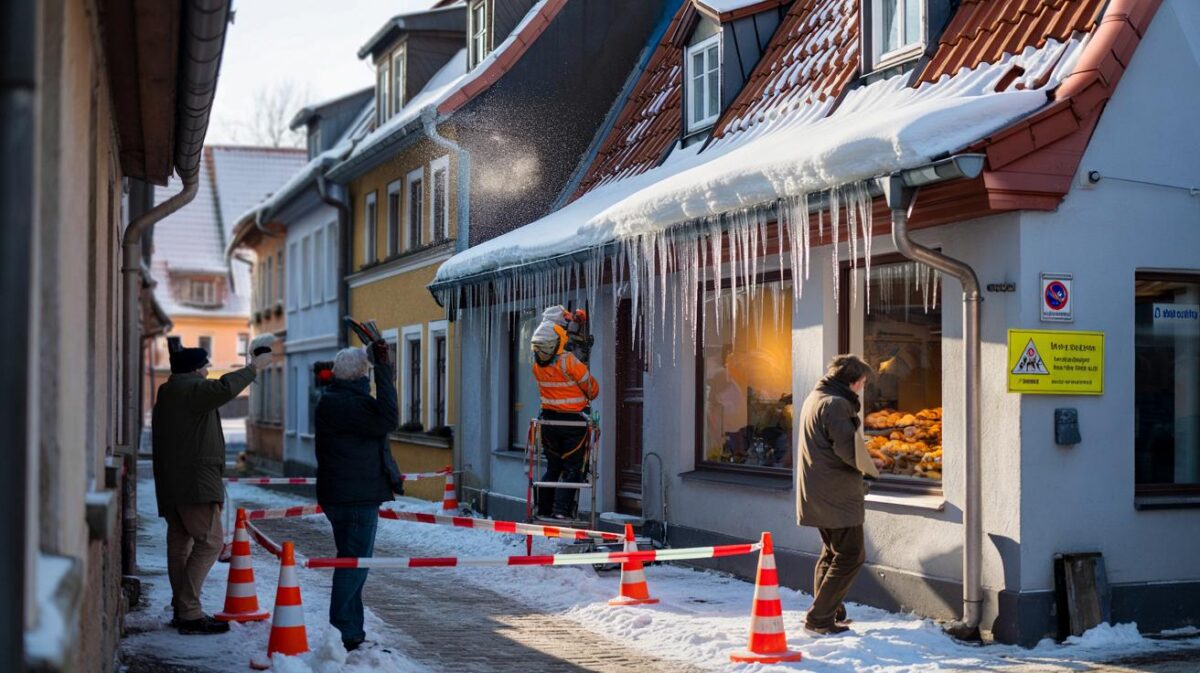 Dachlawinen-Gefahr: Warum ein Warnschild an der Hauswand rechtlich nicht ausreicht