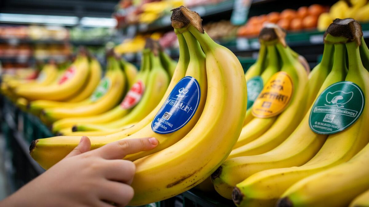 Das bedeutet der blaue Aufkleber auf Bananen wirklich