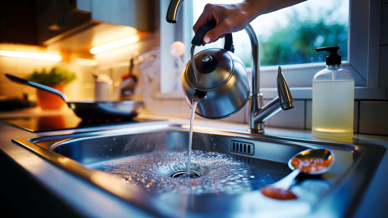 Experten raten: Gießen Sie abends heißes Wasser in den Abfluss