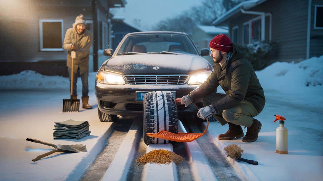 Festgefroren im Schnee? Mit diesem Zubehör kommen Sie ohne Abschleppdienst frei