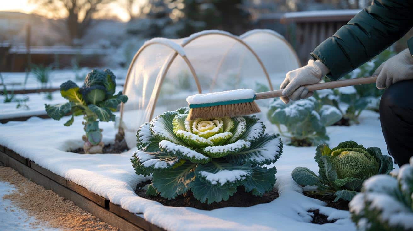 Frostschutz im Beet: Warum Sie den Schnee auf dem Kohl unbedingt liegen lassen sollten