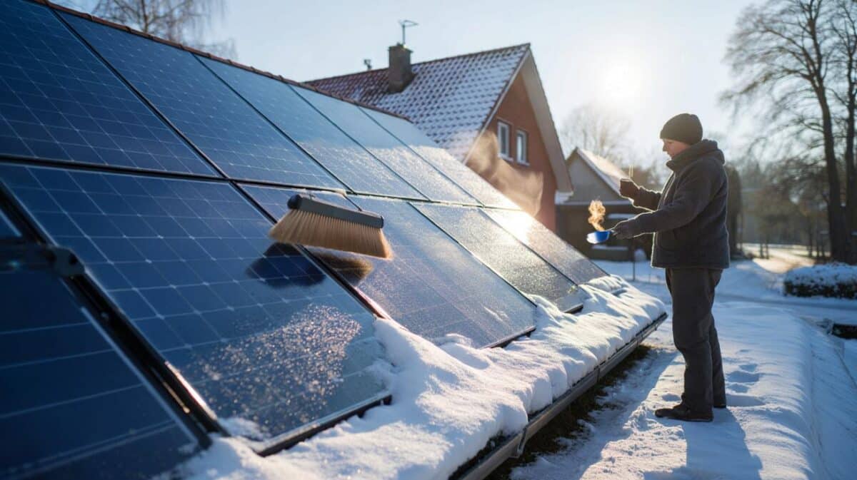 Photovoltaik im Winter: Warum Reinigen oft mehr kostet, als es Strom einbringt