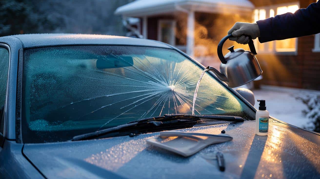 Physik-Warnung: Warum 60 Grad heißes Wasser Ihre gefrorene Frontscheibe sprengt