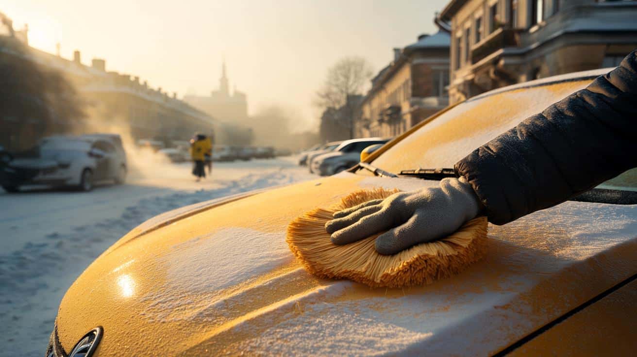 Saharastaub oder Schmutz? Warum der Schnee plötzlich gelb wird