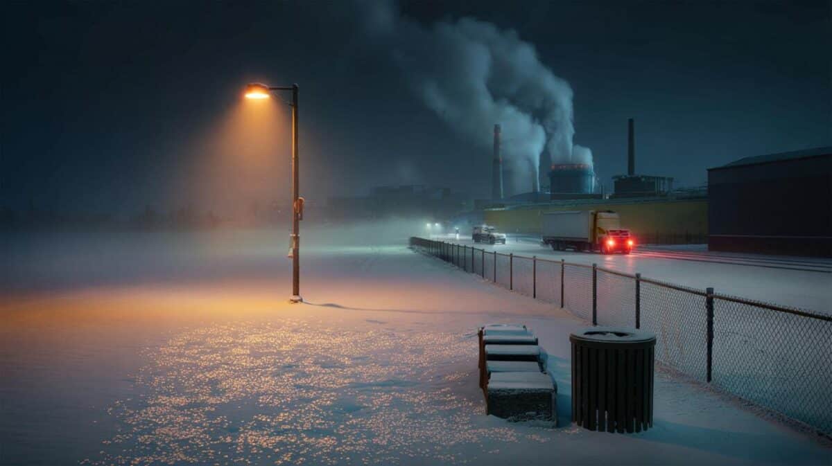 Schnee aus dem Nichts: Wie Nebel und Abgase "Industrieschnee" erzeugen