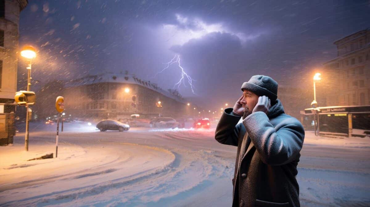 "Schneegewitter": Warum Sie den Donner im Schneesturm fast nicht hören können