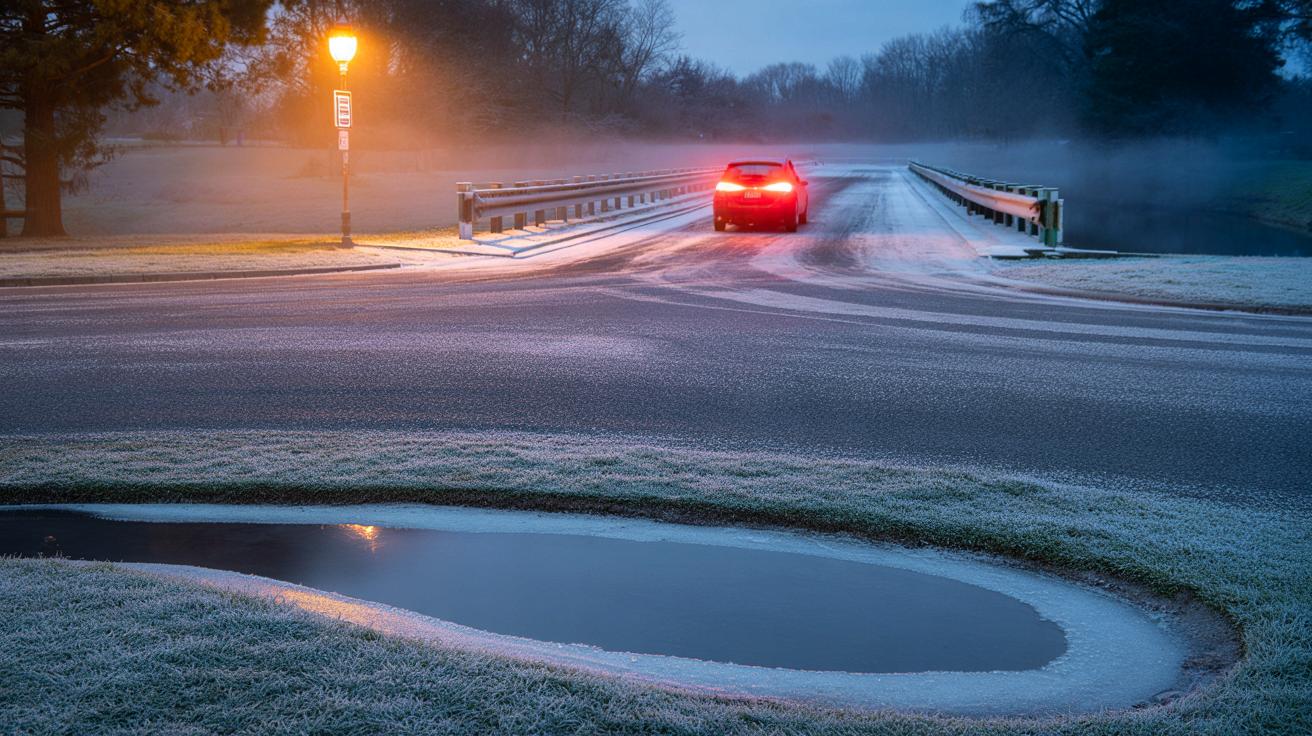 Unsichtbare Gefahr: Woran Sie "Blitzeis" auf dem Asphalt sofort erkennen
