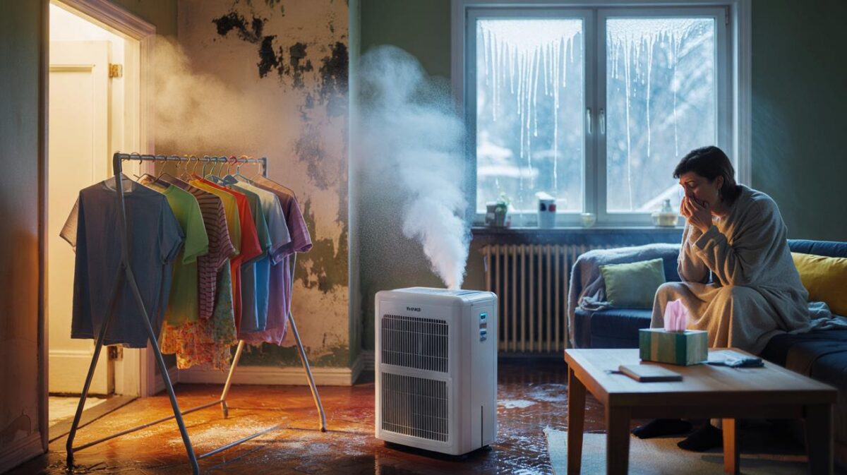 Wäsche im wohnzimmer trocknen : warum sie im winter schimmel, husten und teure schäden riskieren