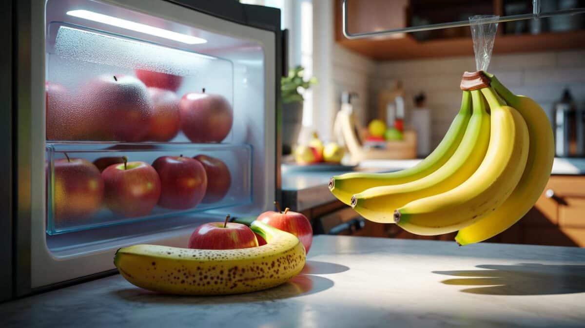 Warum Sie Bananen niemals neben Äpfeln lagern sollten