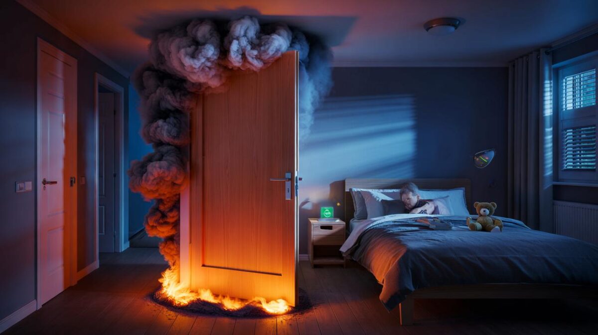 Warum Sie nachts immer die Zimmertüren schließen sollten: Feuerwehr warnt