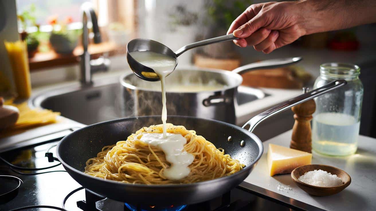 Warum Sie Nudelwasser niemals wegschütten sollten